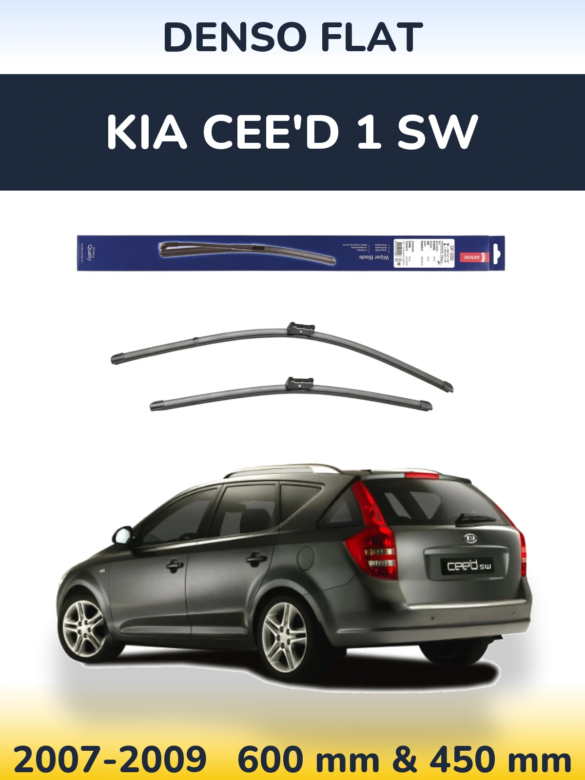 Ștergătoare Denso Flat pentru KIA Cee'd 1 SW