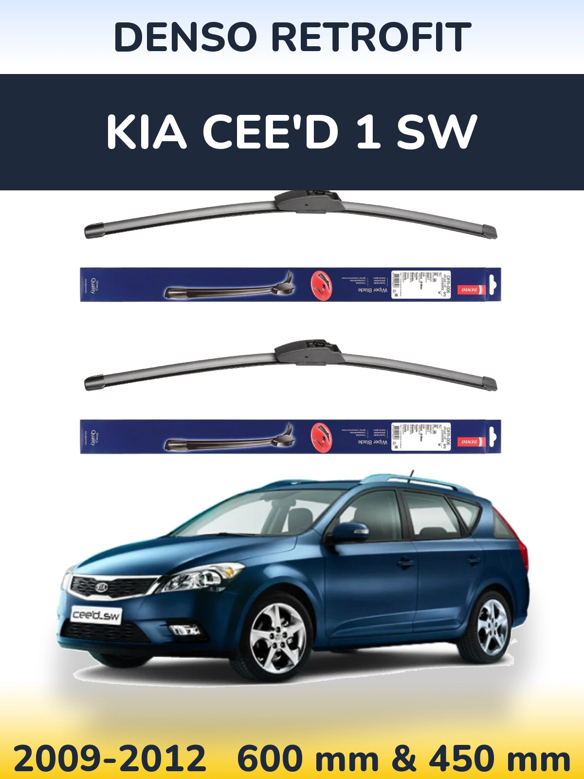 Ștergătoare Denso Retrofit pentru KIA Cee'd 1 SW
