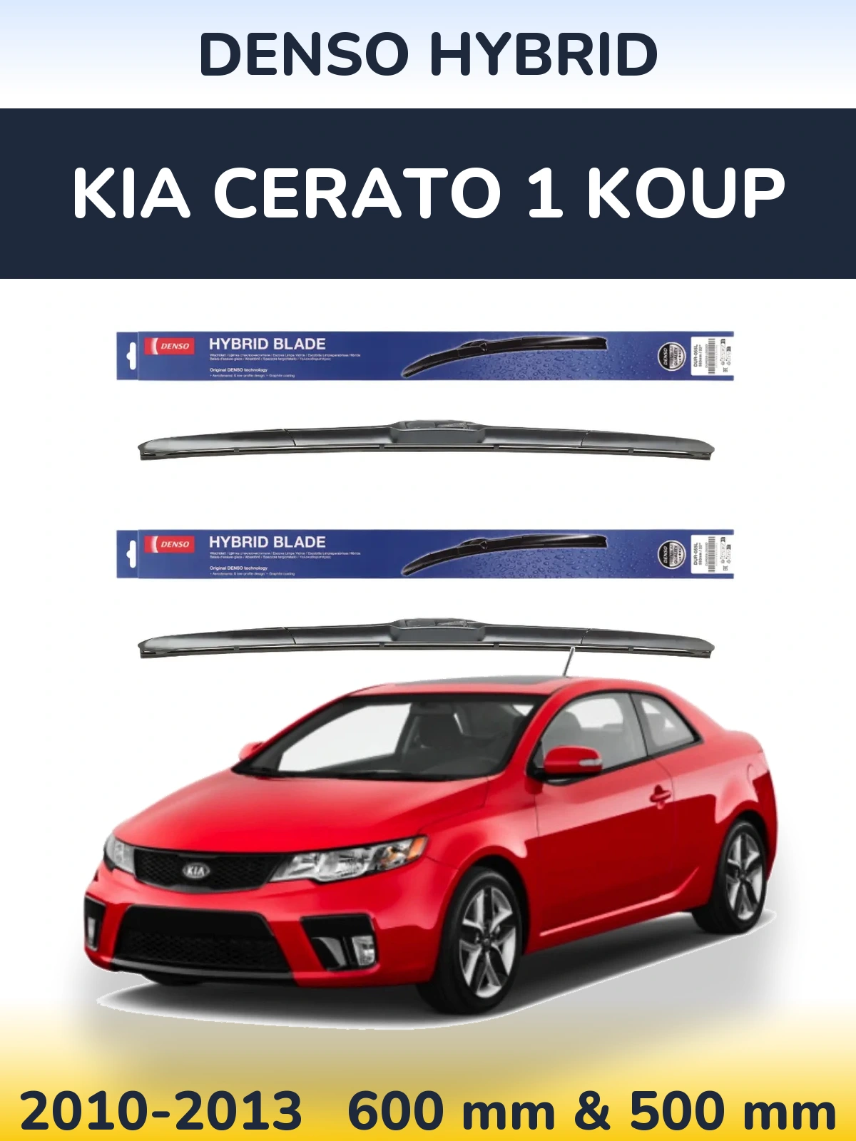 Ștergătoare Denso Hybrid pentru KIA Cerato 1 Koup