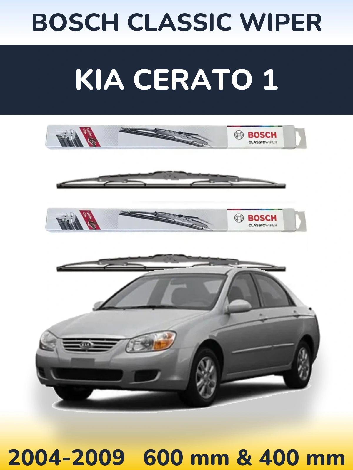 Ștergătoare BOSCH Classic Wiper pentru KIA Cerato 1