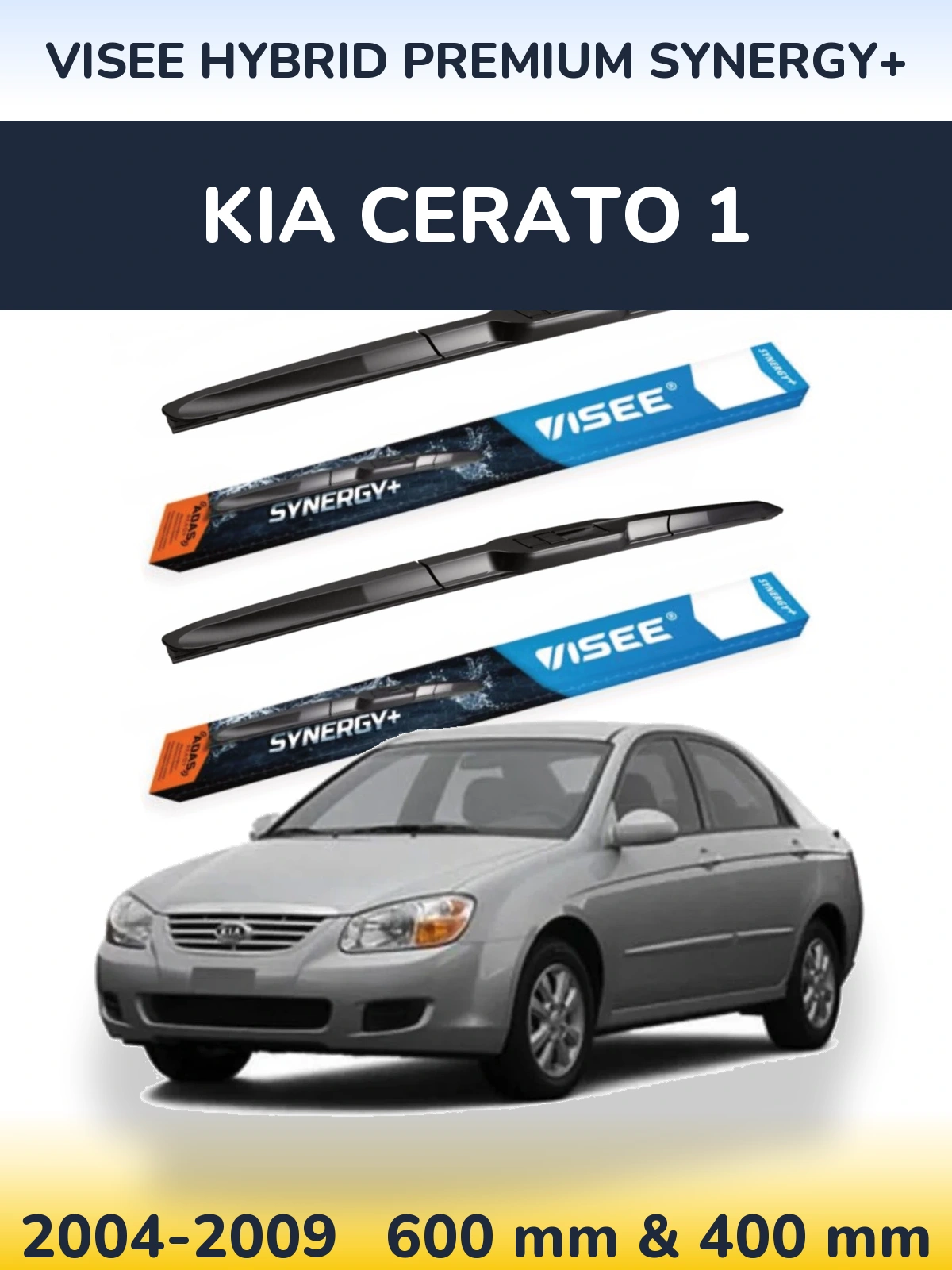 Ștergătoare VISEE HYBRID PREMIUM SYNERGY+ pentru KIA Cerato 1