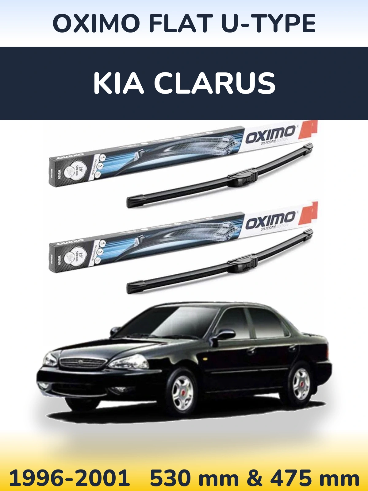 Ștergătoare Oximo Flat U-type pentru KIA Clarus