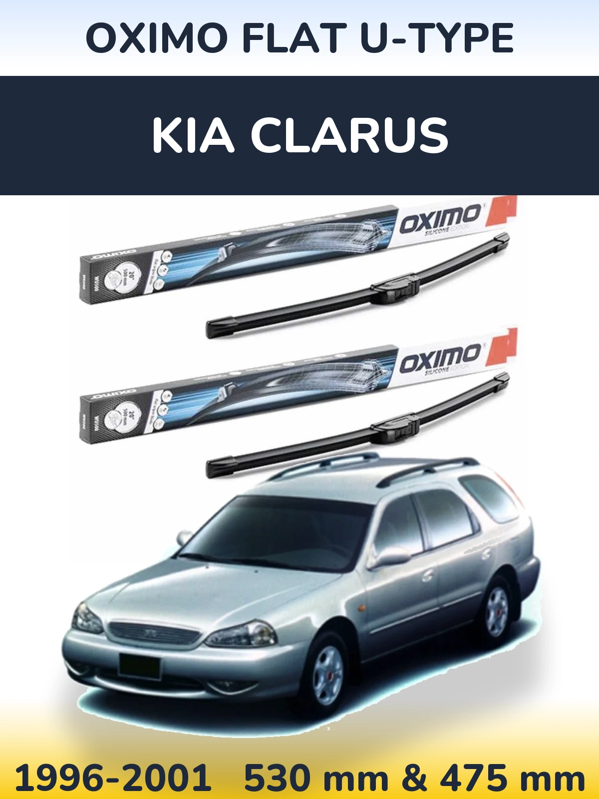 Ștergătoare Oximo Flat U-type pentru KIA Clarus