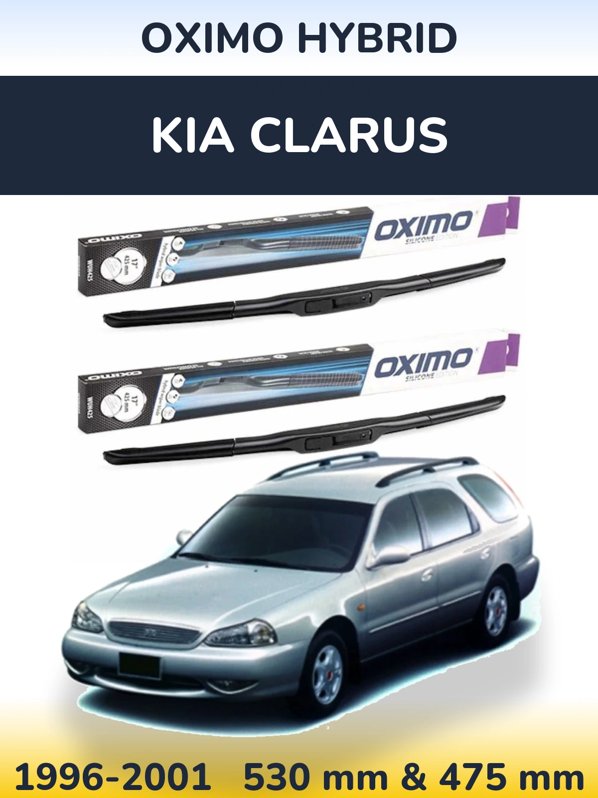 Ștergătoare Oximo Hybrid pentru KIA Clarus