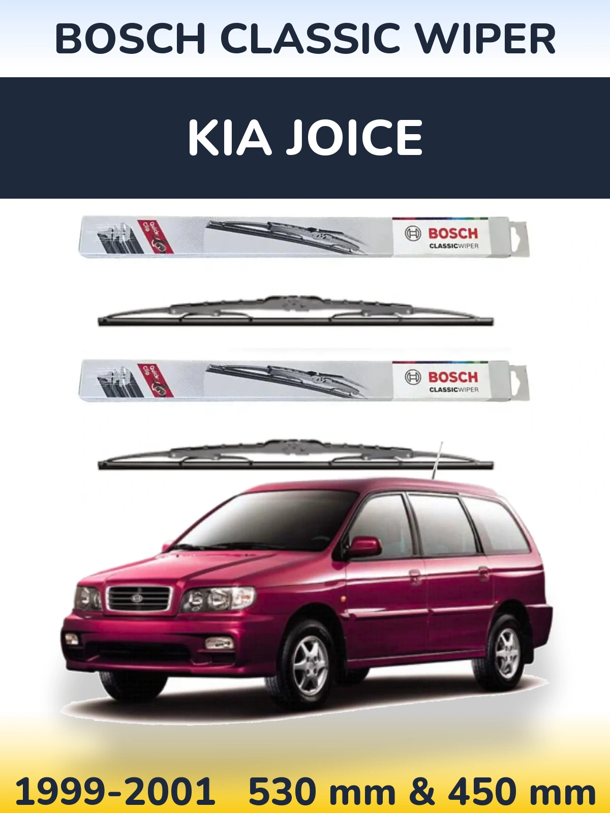 Ștergătoare BOSCH Classic Wiper pentru KIA Joice