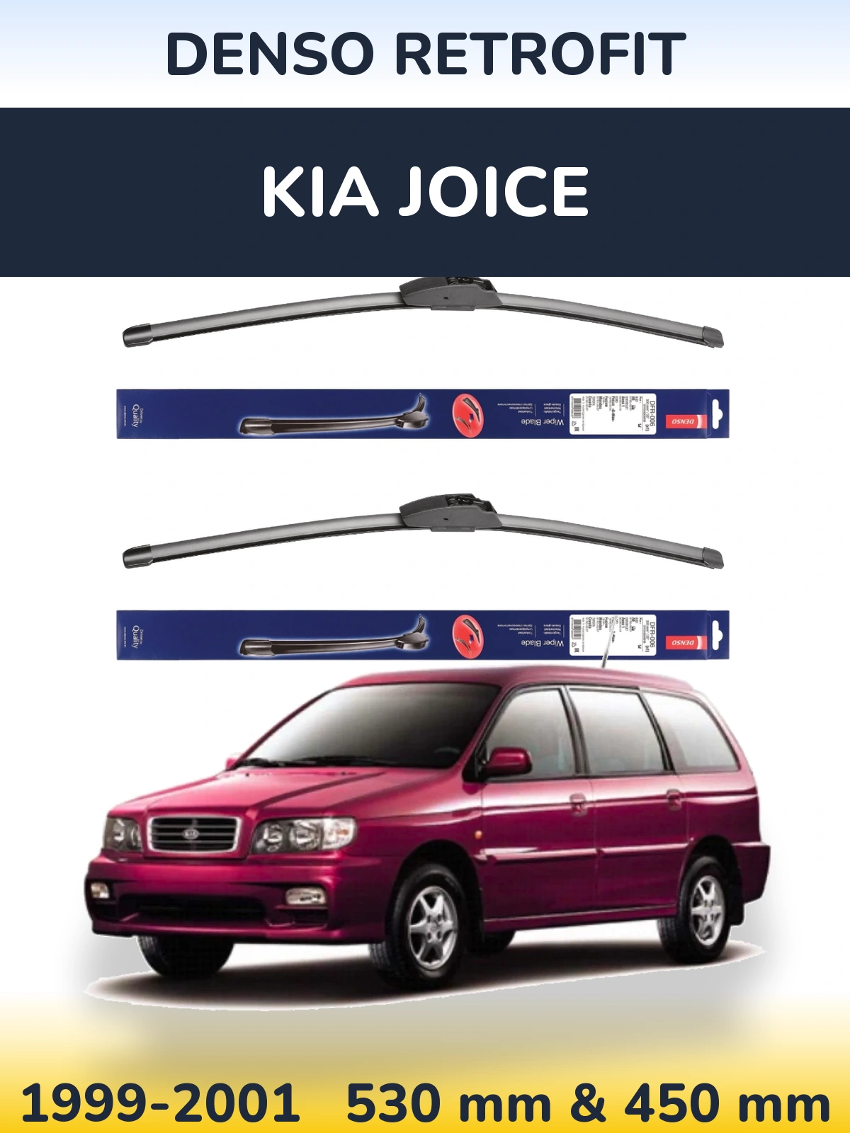 Ștergătoare Denso Retrofit pentru KIA Joice