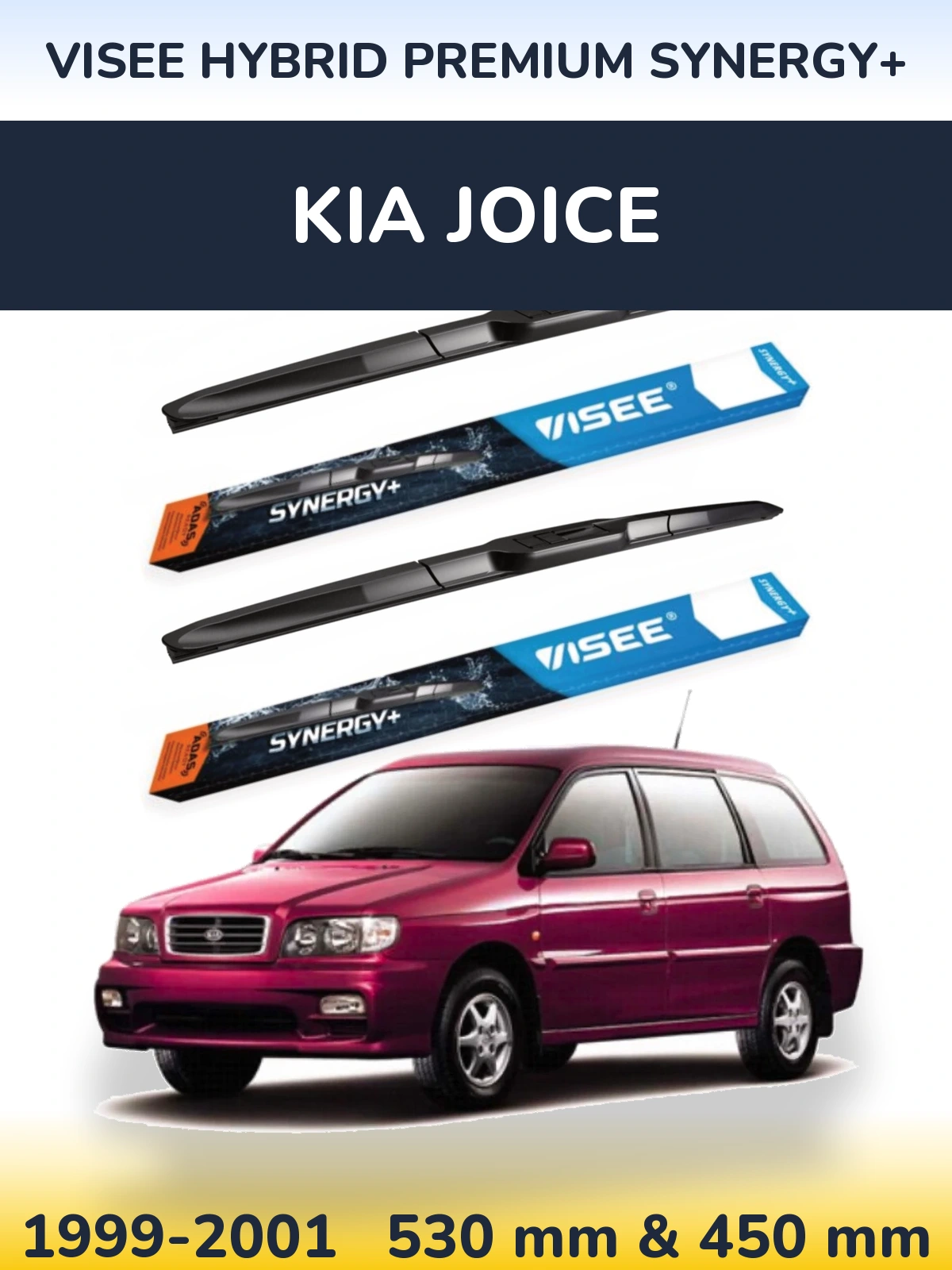 Ștergătoare VISEE HYBRID PREMIUM SYNERGY+ pentru KIA Joice