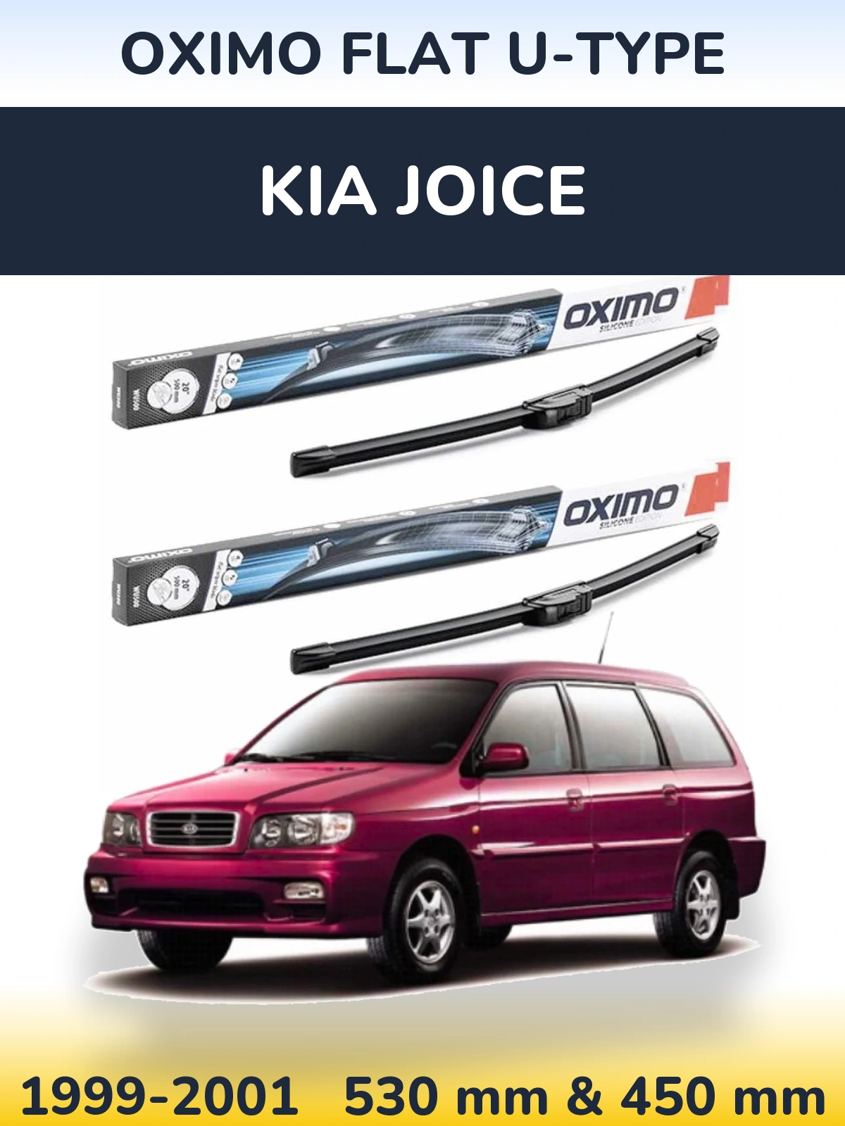 Ștergătoare Oximo Flat U-type pentru KIA Joice