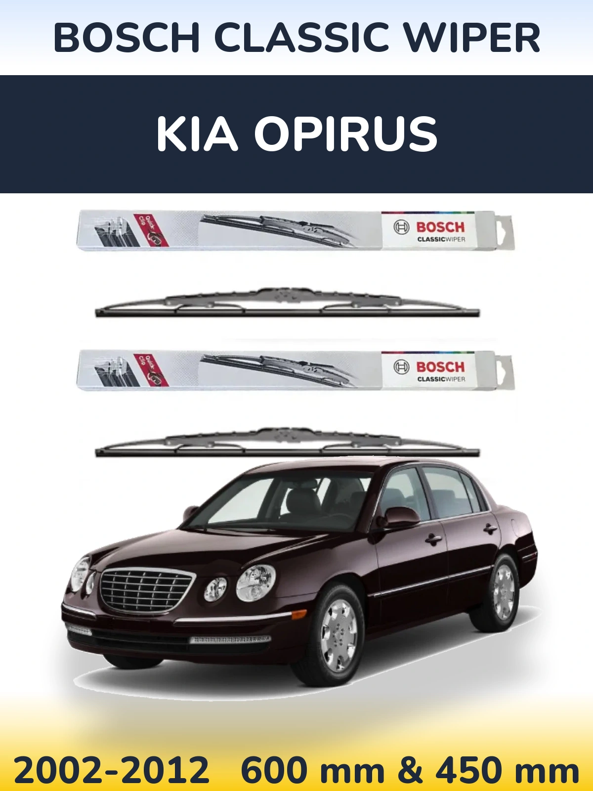 Ștergătoare BOSCH Classic Wiper pentru KIA Opirus