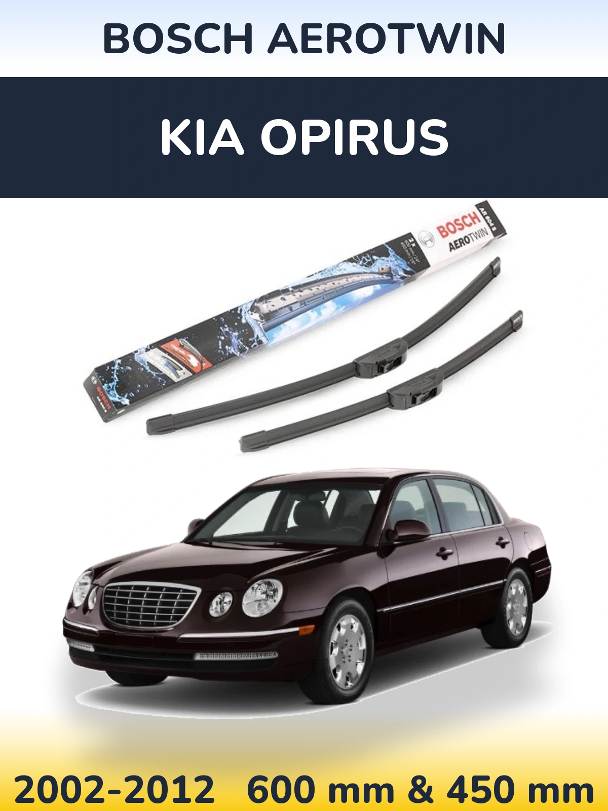 Ștergătoare BOSCH AeroTwin pentru KIA Opirus