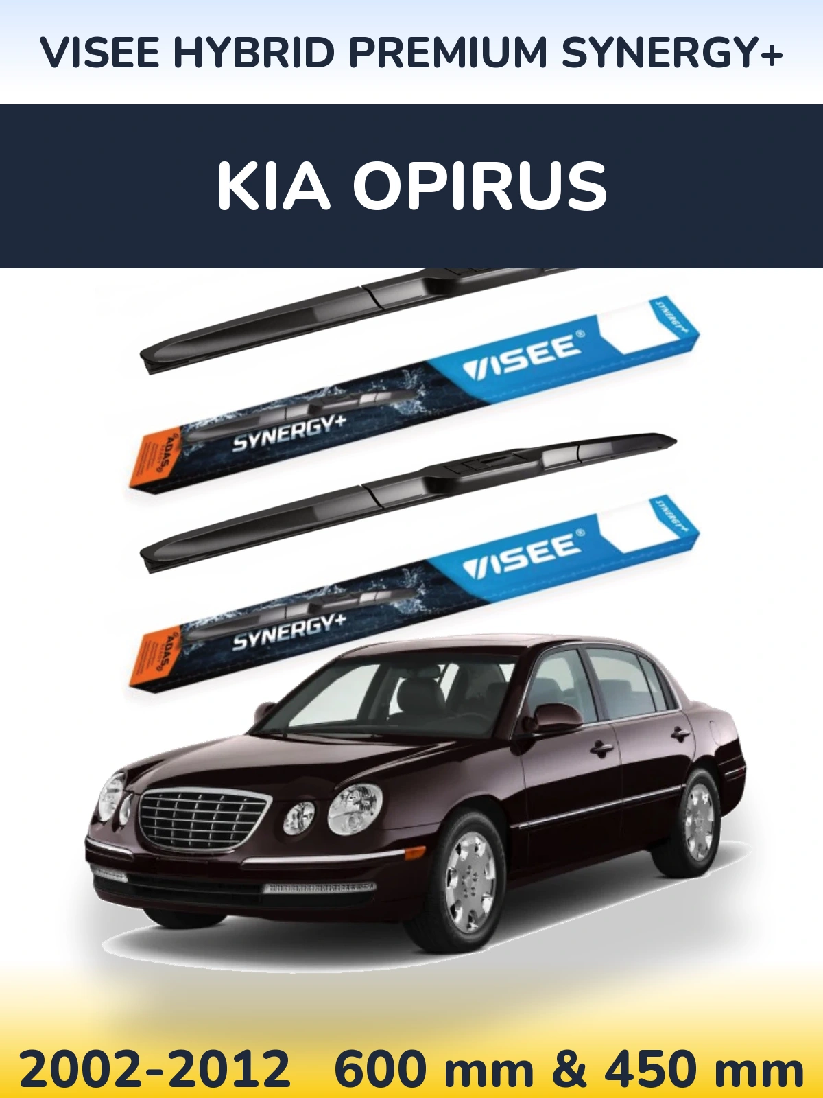 Ștergătoare VISEE HYBRID PREMIUM SYNERGY+ pentru KIA Opirus