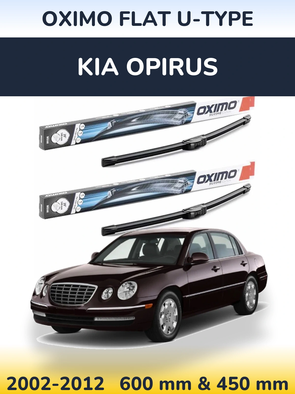 Ștergătoare Oximo Flat U-type pentru KIA Opirus