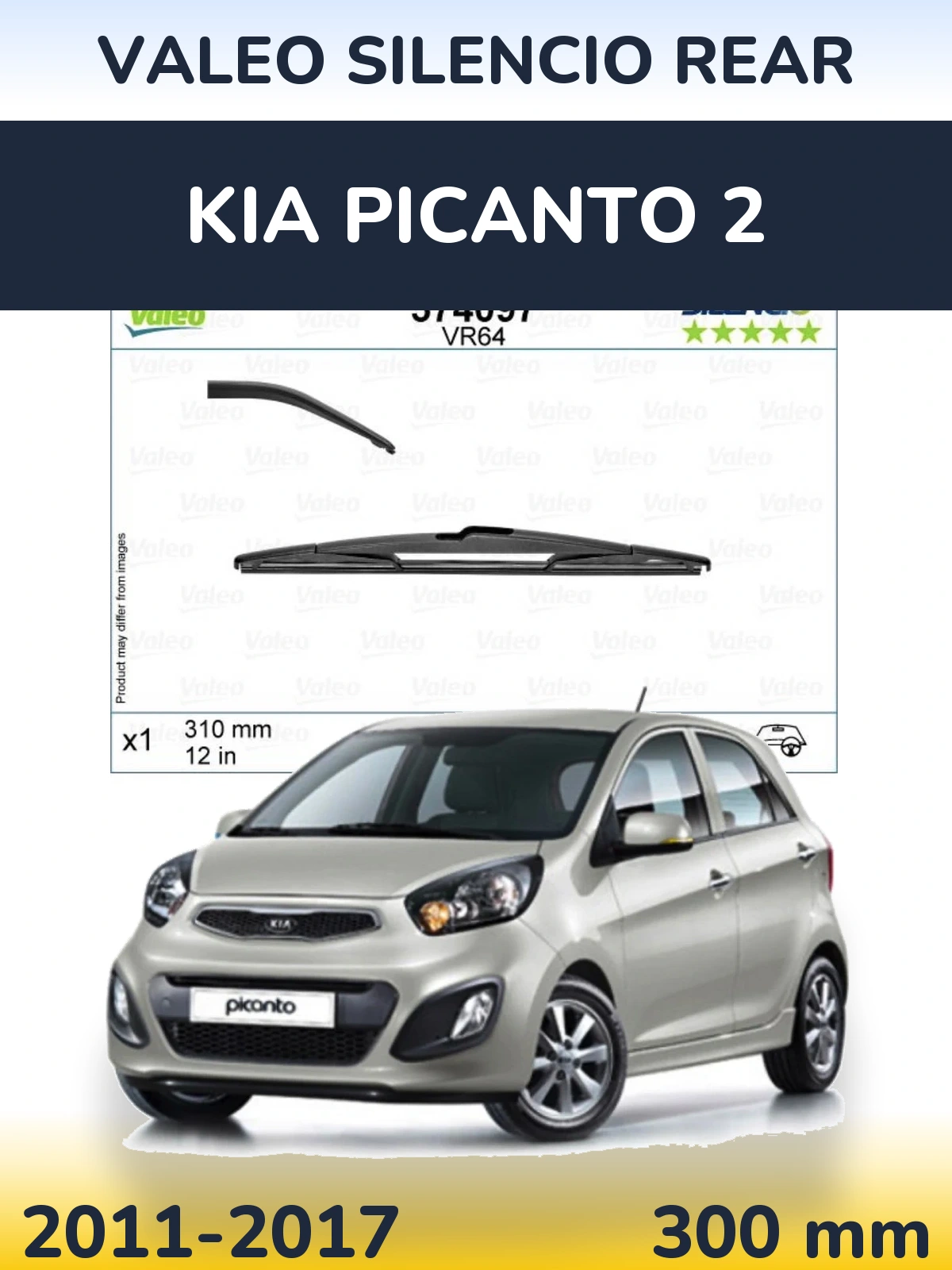 Ștergătoare Valeo Silencio Rear pentru KIA Picanto 2