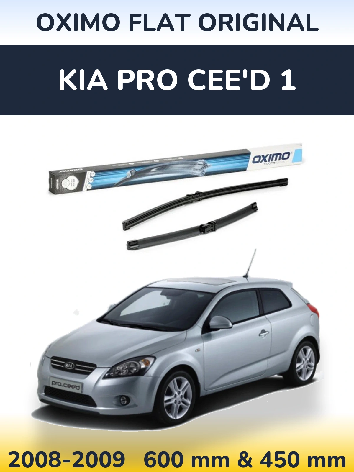 Ștergătoare Oximo Flat Original pentru KIA Pro Cee'd 1