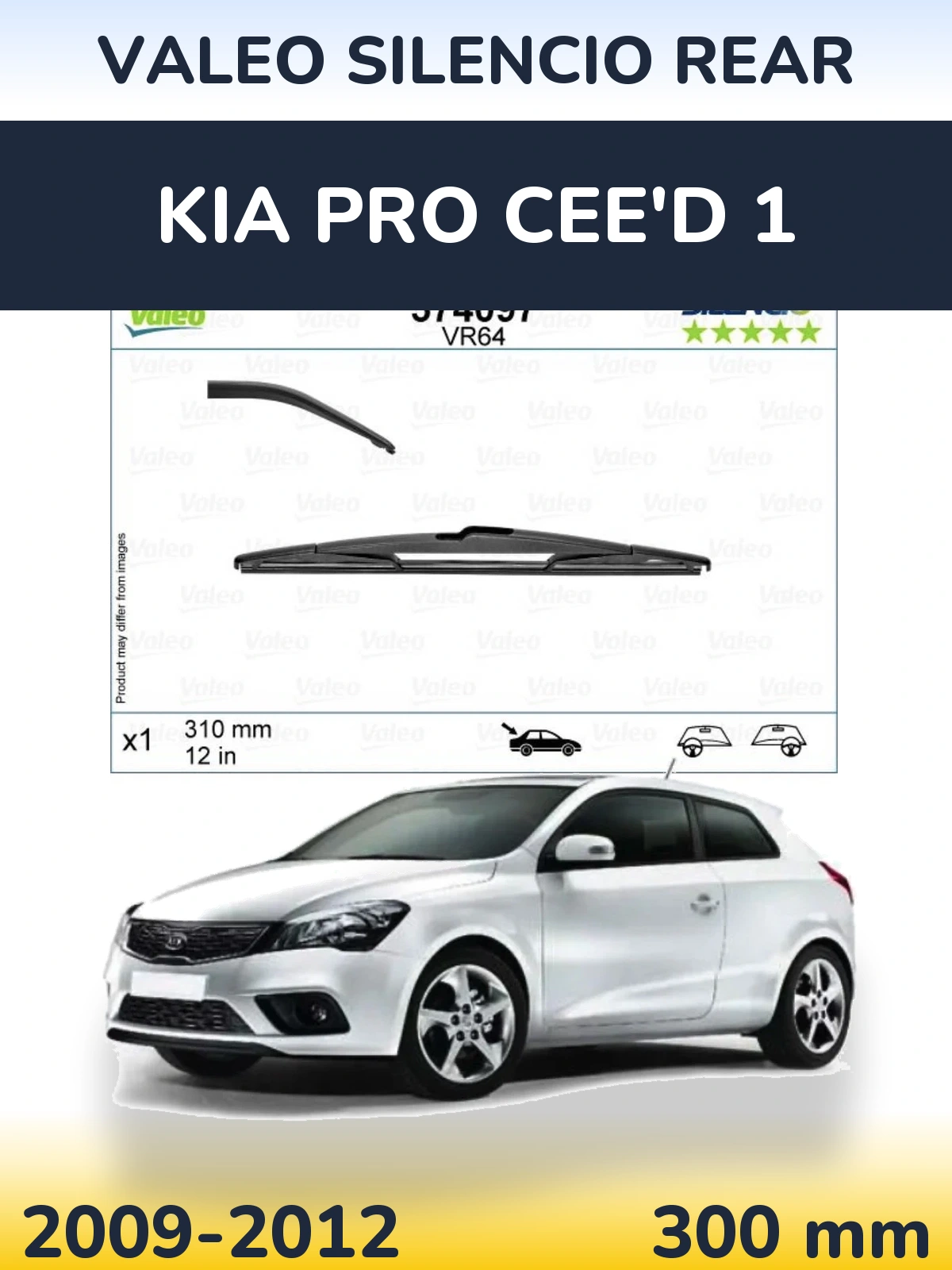 Ștergătoare Valeo Silencio Rear pentru KIA Pro Cee'd 1