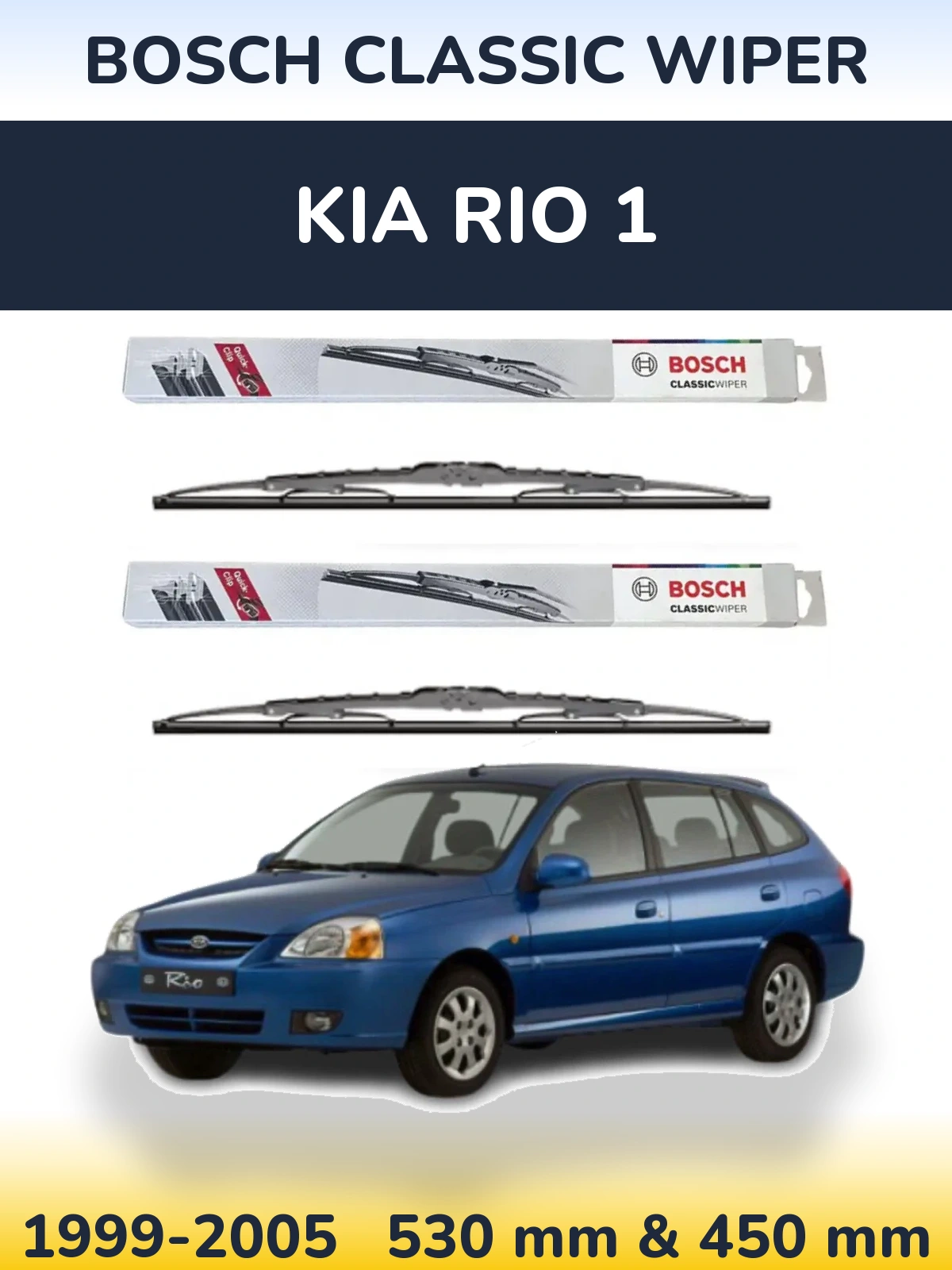 Ștergătoare BOSCH Classic Wiper pentru KIA Rio 1