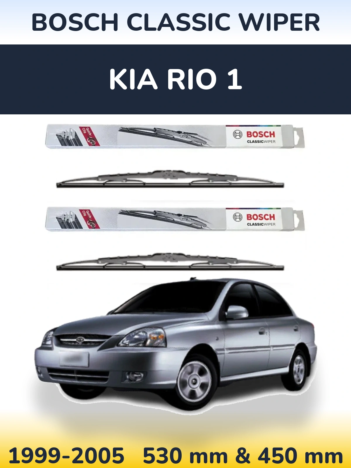 Ștergătoare BOSCH Classic Wiper pentru KIA Rio 1