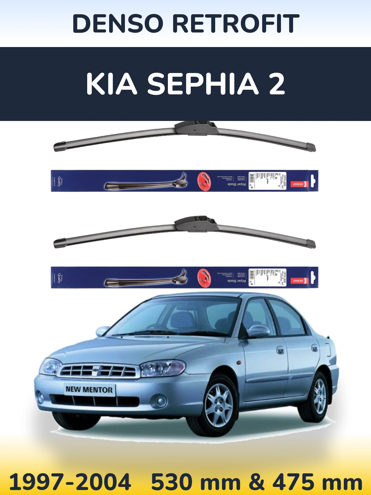 Ștergătoare Denso Retrofit pentru KIA Sephia 2