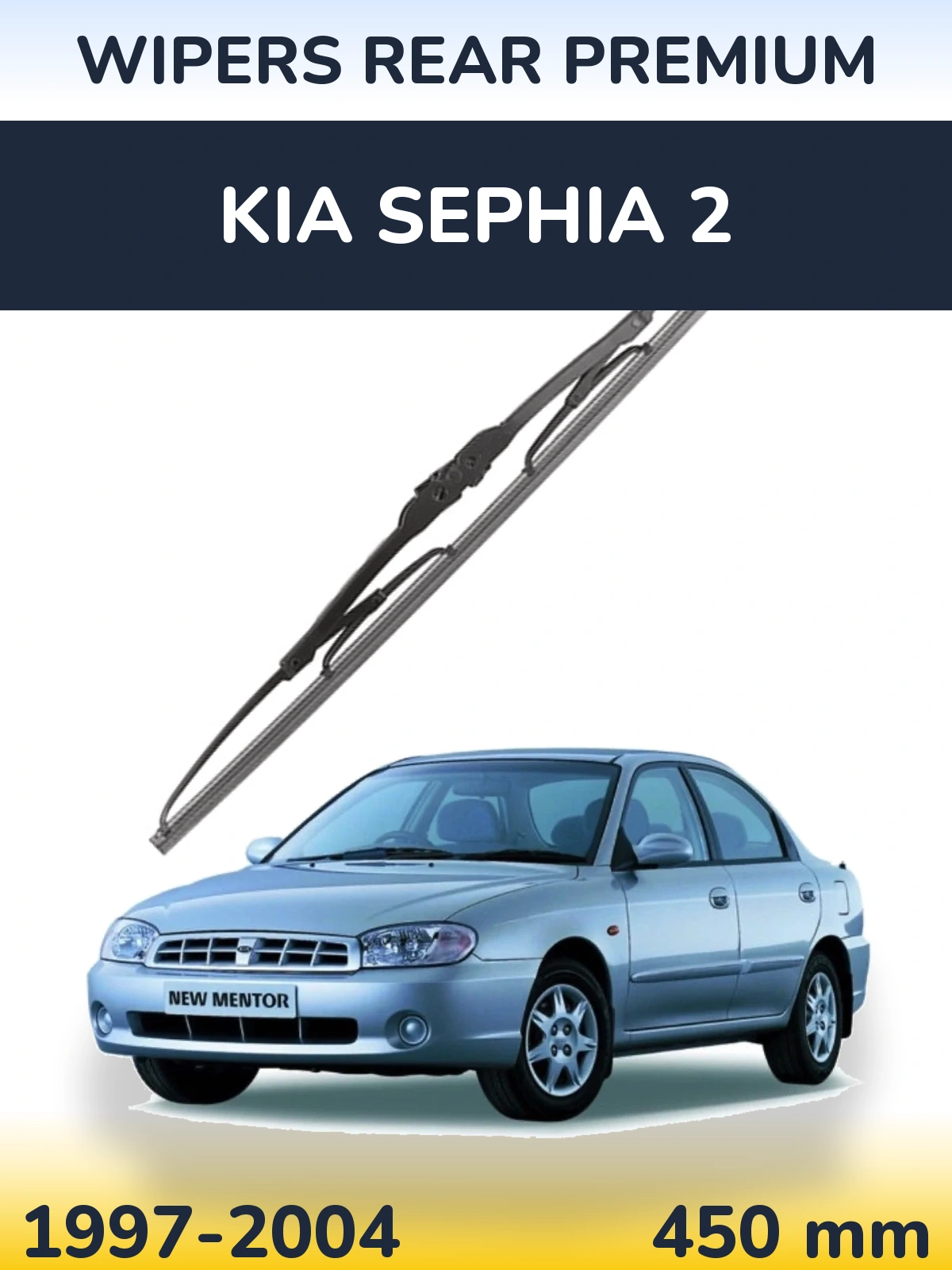 Rear wiper blade WIPERS REAR PREMIUM 450 mm for KIA Sephia 2 1997-2004