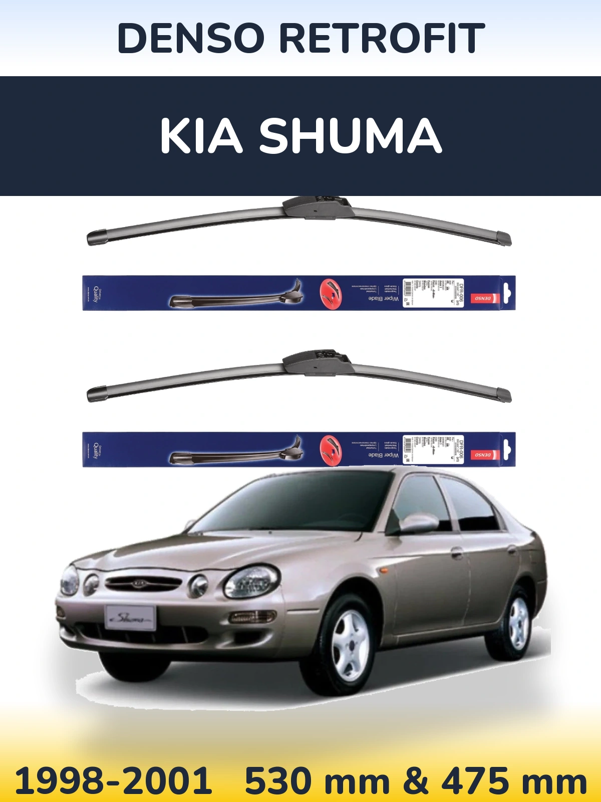 Ștergătoare Denso Retrofit pentru KIA Shuma