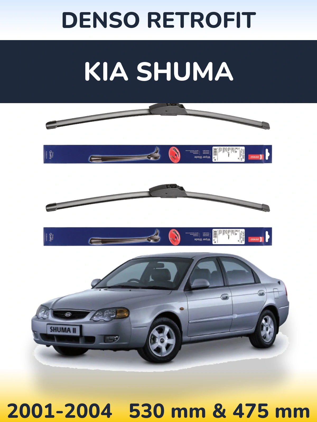 Ștergătoare Denso Retrofit pentru KIA Shuma