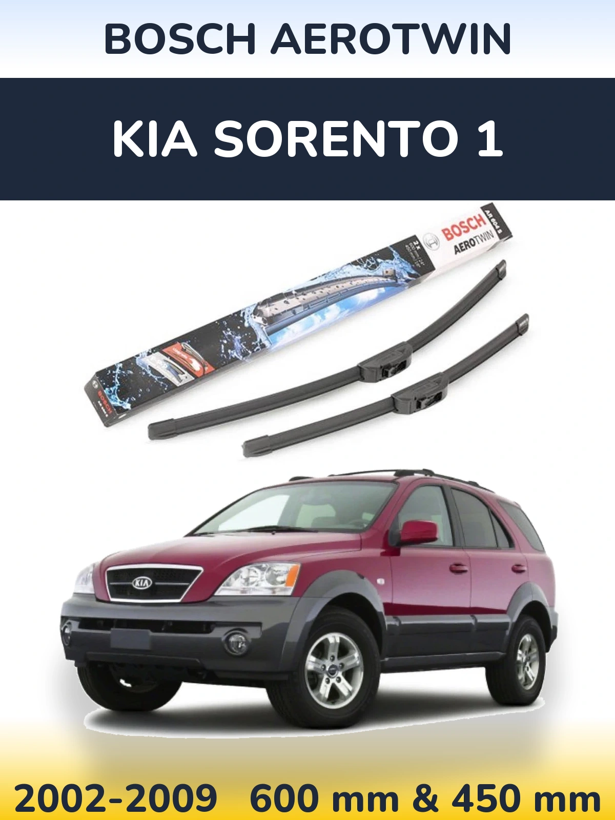 Ștergătoare BOSCH AeroTwin pentru KIA Sorento 1