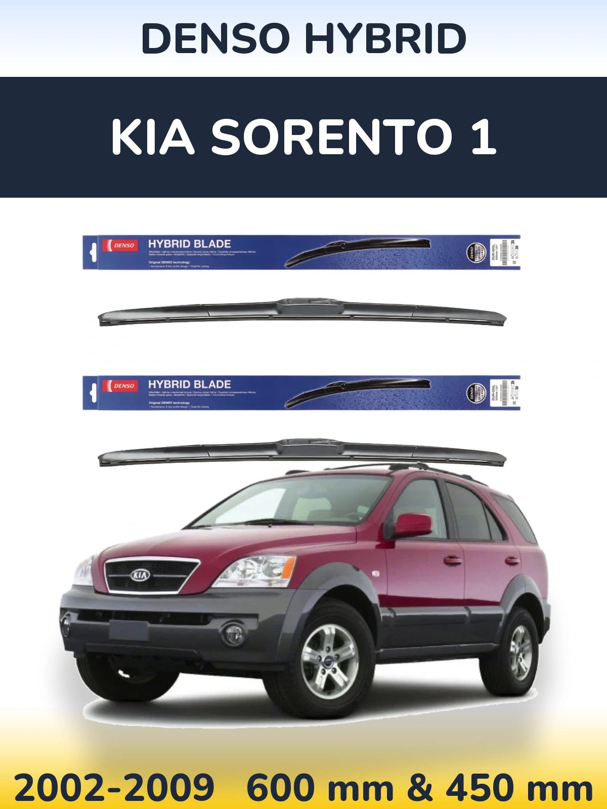 Ștergătoare Denso Hybrid pentru KIA Sorento 1