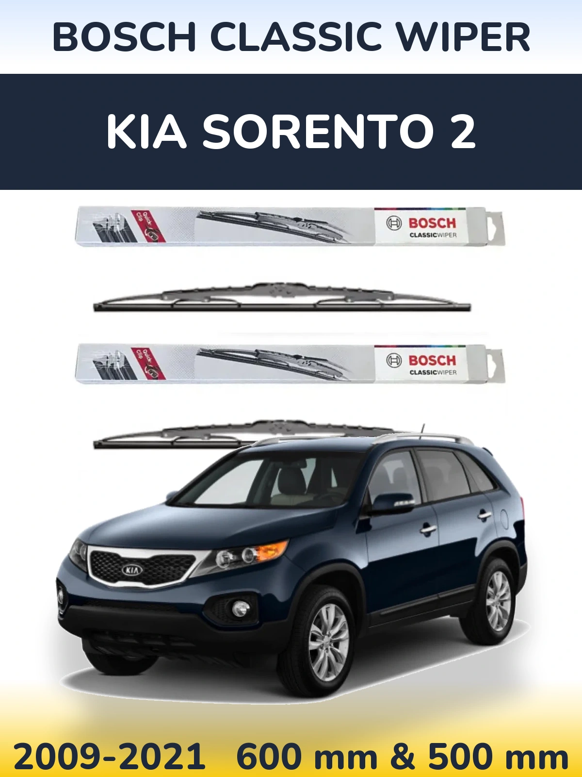 Ștergătoare BOSCH Classic Wiper pentru KIA Sorento 2