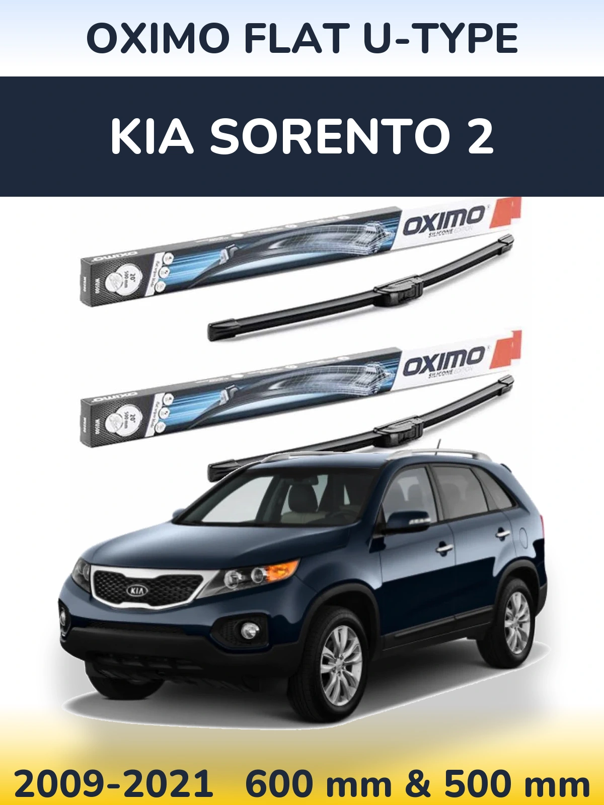 Ștergătoare Oximo Flat U-type pentru KIA Sorento 2