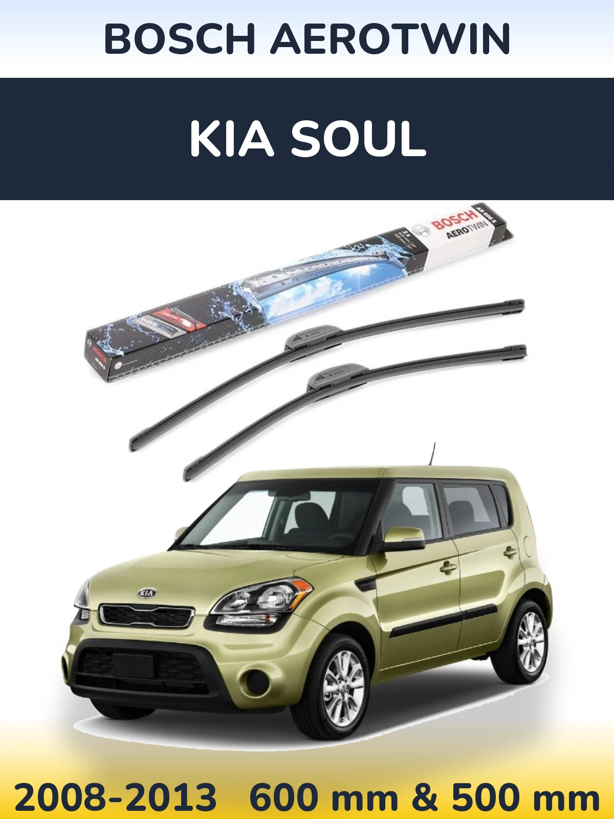 Ștergătoare BOSCH AeroTwin pentru KIA Soul