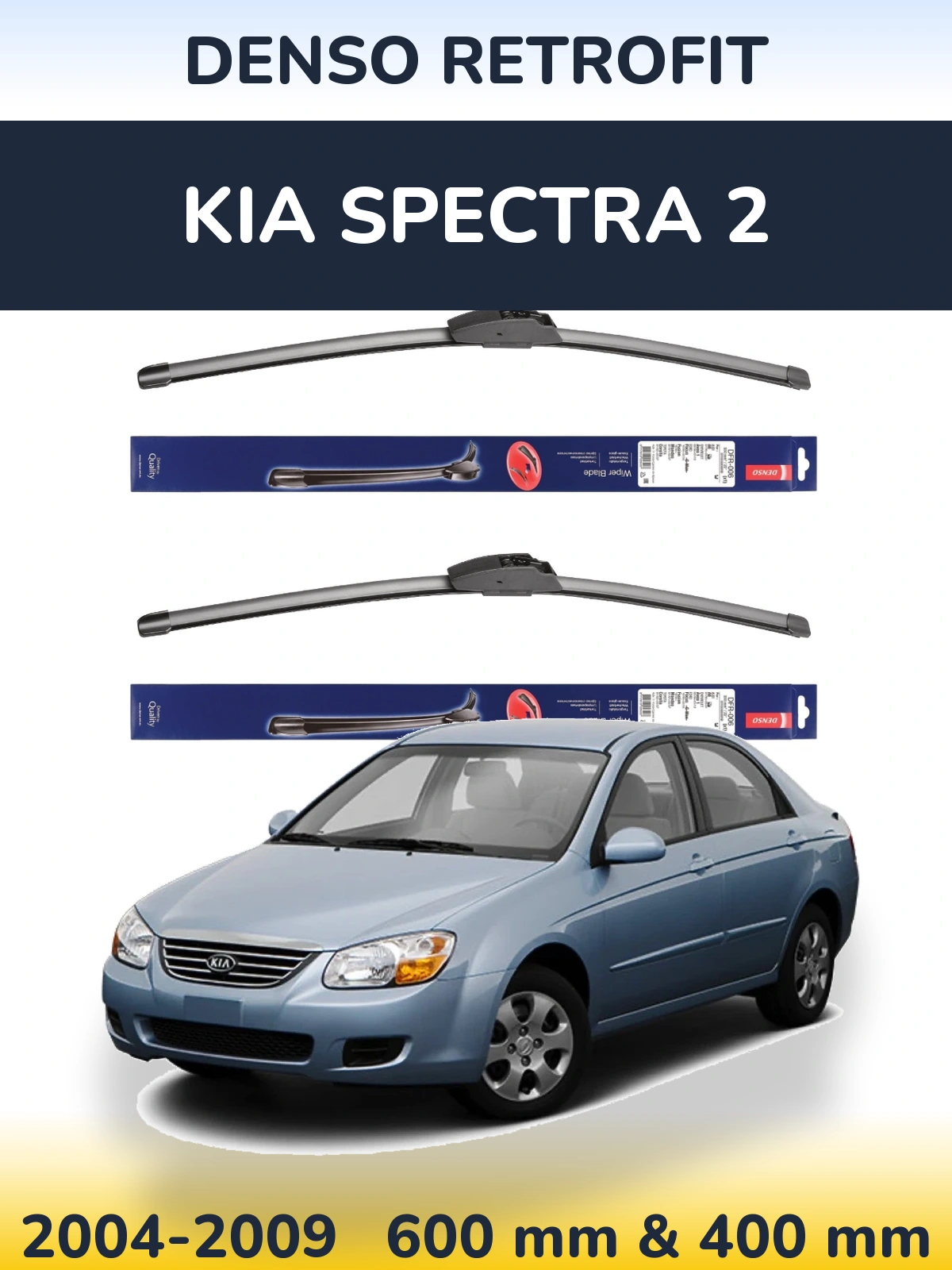Ștergătoare Denso Retrofit pentru KIA Spectra 2