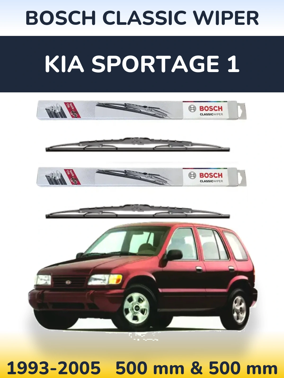 Ștergătoare BOSCH Classic Wiper pentru KIA Sportage 1