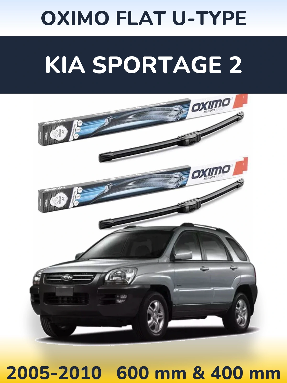 Ștergătoare Oximo Flat U-type pentru KIA Sportage 2