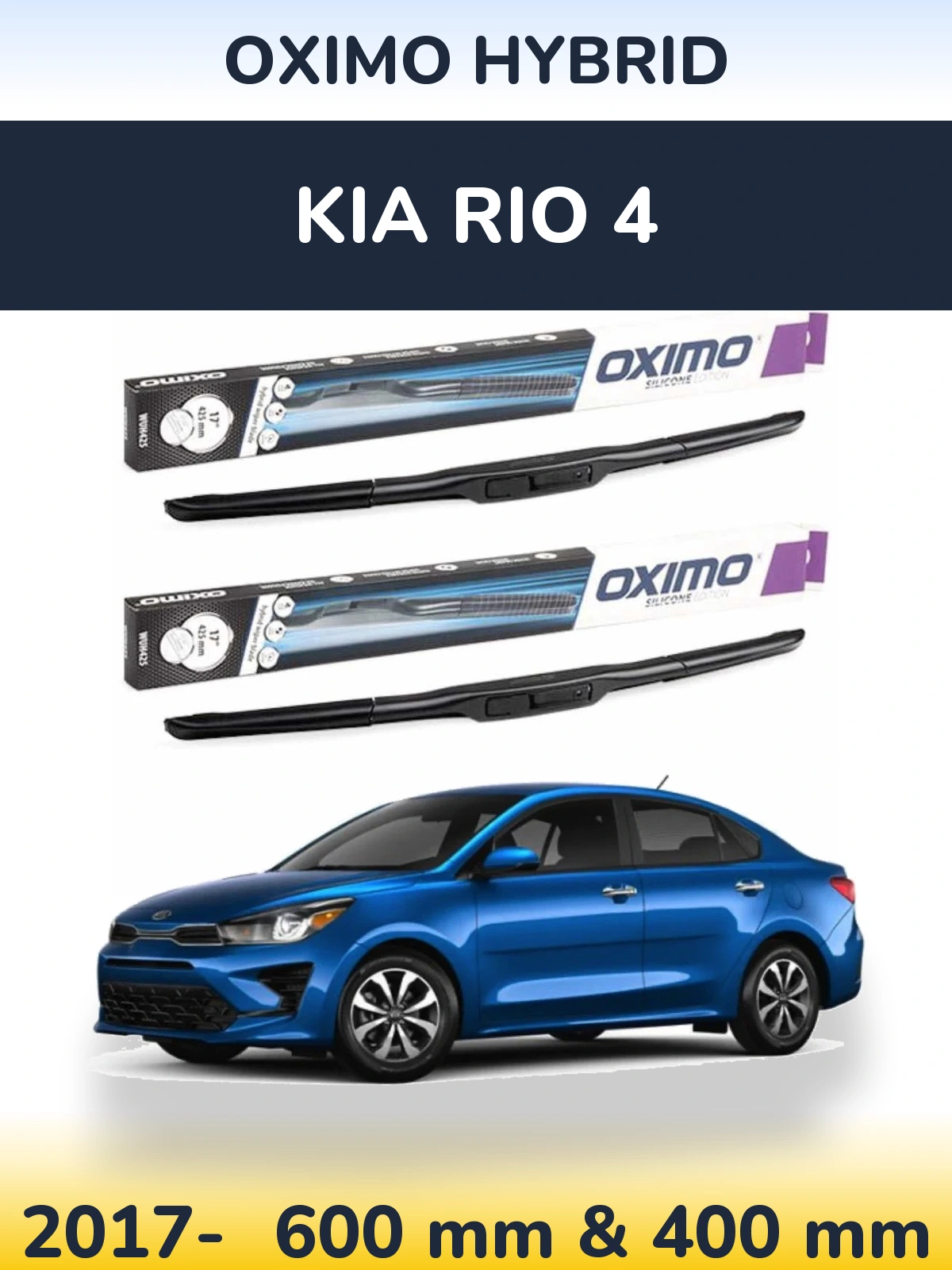 Ștergătoare Oximo Hybrid pentru KIA Rio 4