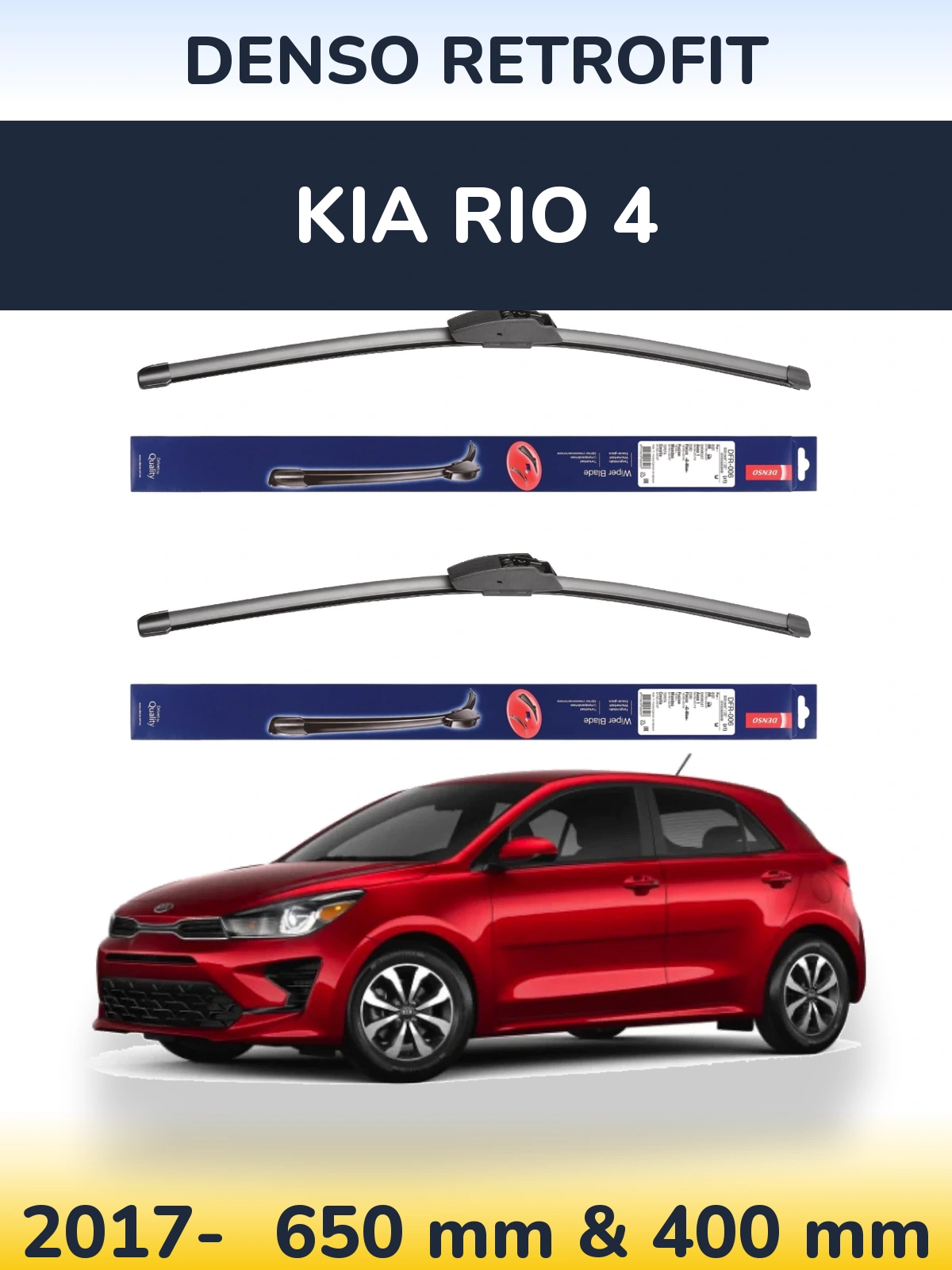 Ștergătoare Denso Retrofit pentru KIA Rio 4