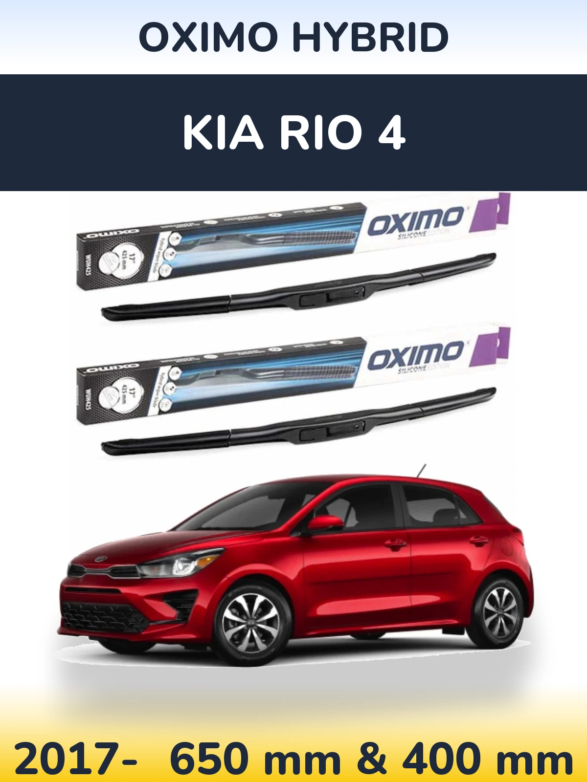 Ștergătoare Oximo Hybrid pentru KIA Rio 4