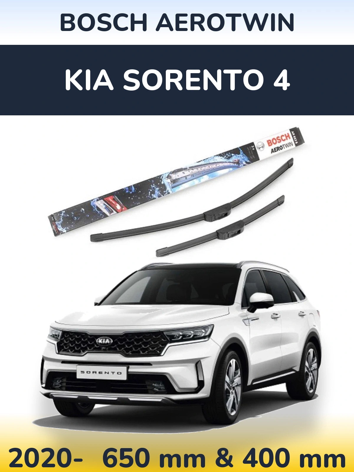 Ștergătoare BOSCH AeroTwin pentru KIA Sorento 4