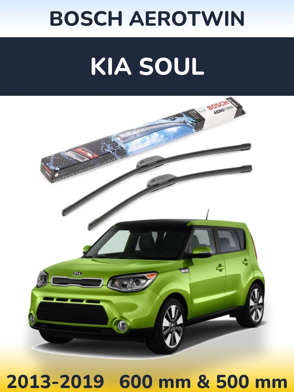 Ștergătoare BOSCH AeroTwin pentru KIA Soul