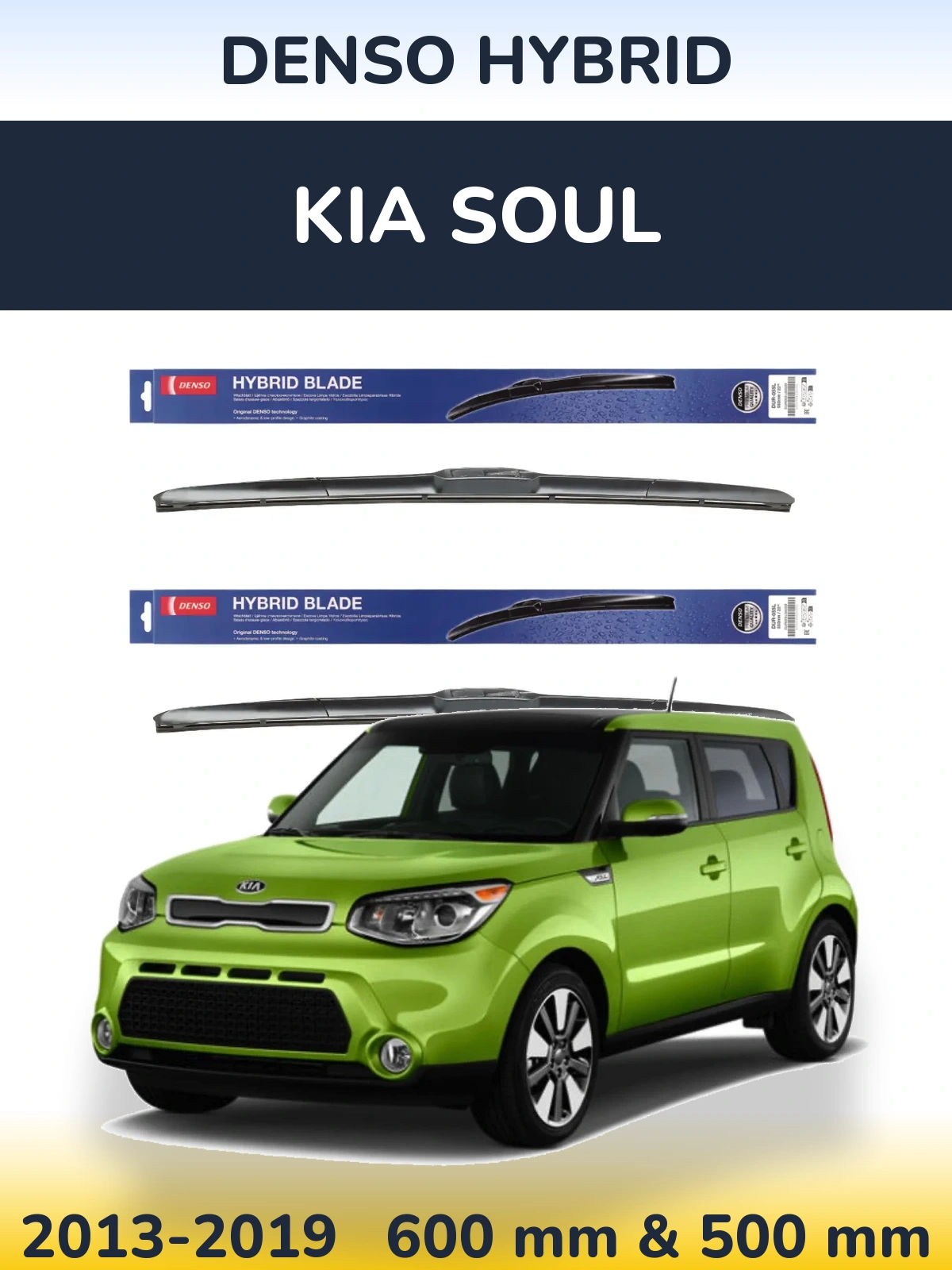 Ștergătoare Denso Hybrid pentru KIA Soul
