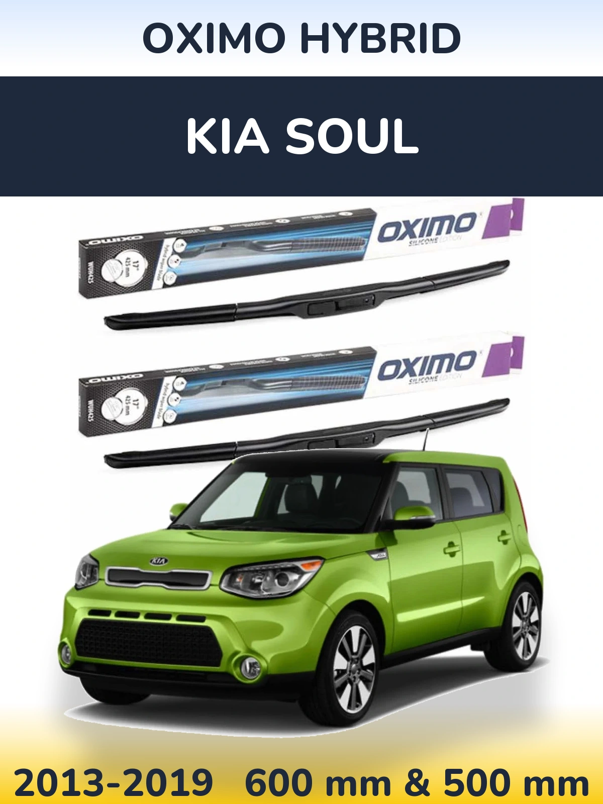 Ștergătoare Oximo Hybrid pentru KIA Soul