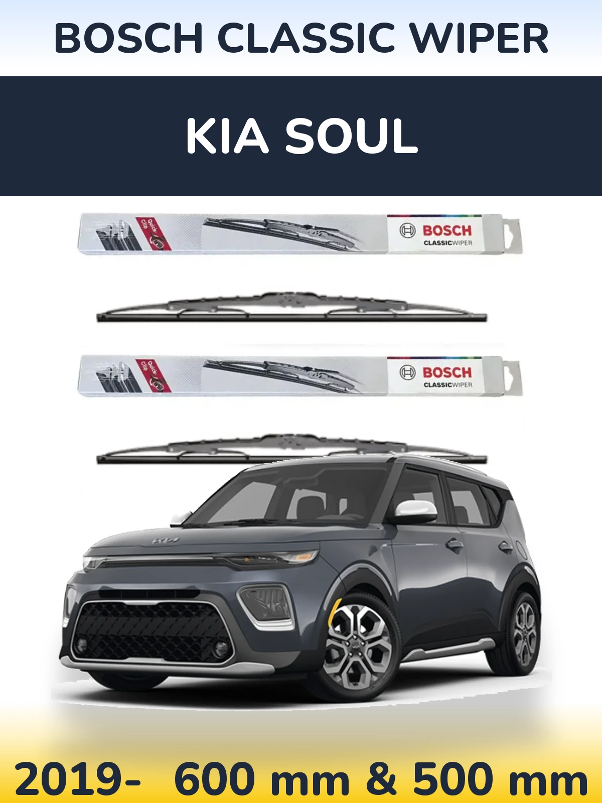Ștergătoare BOSCH Classic Wiper pentru KIA Soul