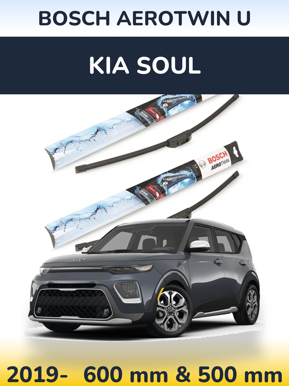 Ștergătoare BOSCH AeroTwin U pentru KIA Soul