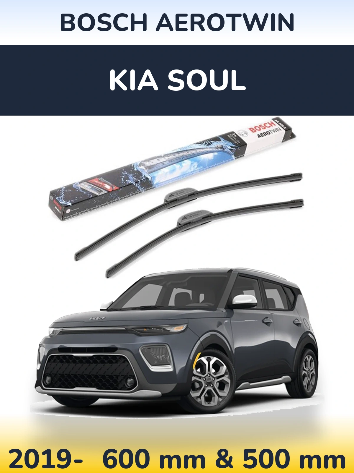 Ștergătoare BOSCH AeroTwin pentru KIA Soul