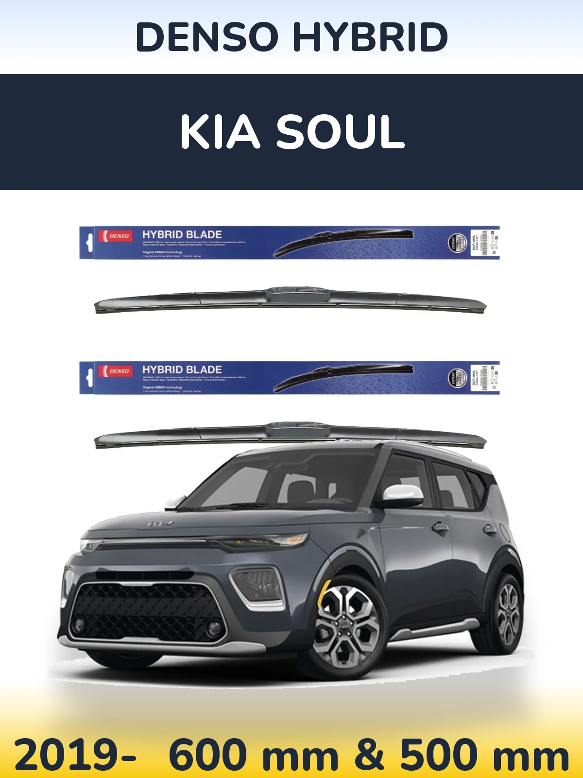 Ștergătoare Denso Hybrid pentru KIA Soul