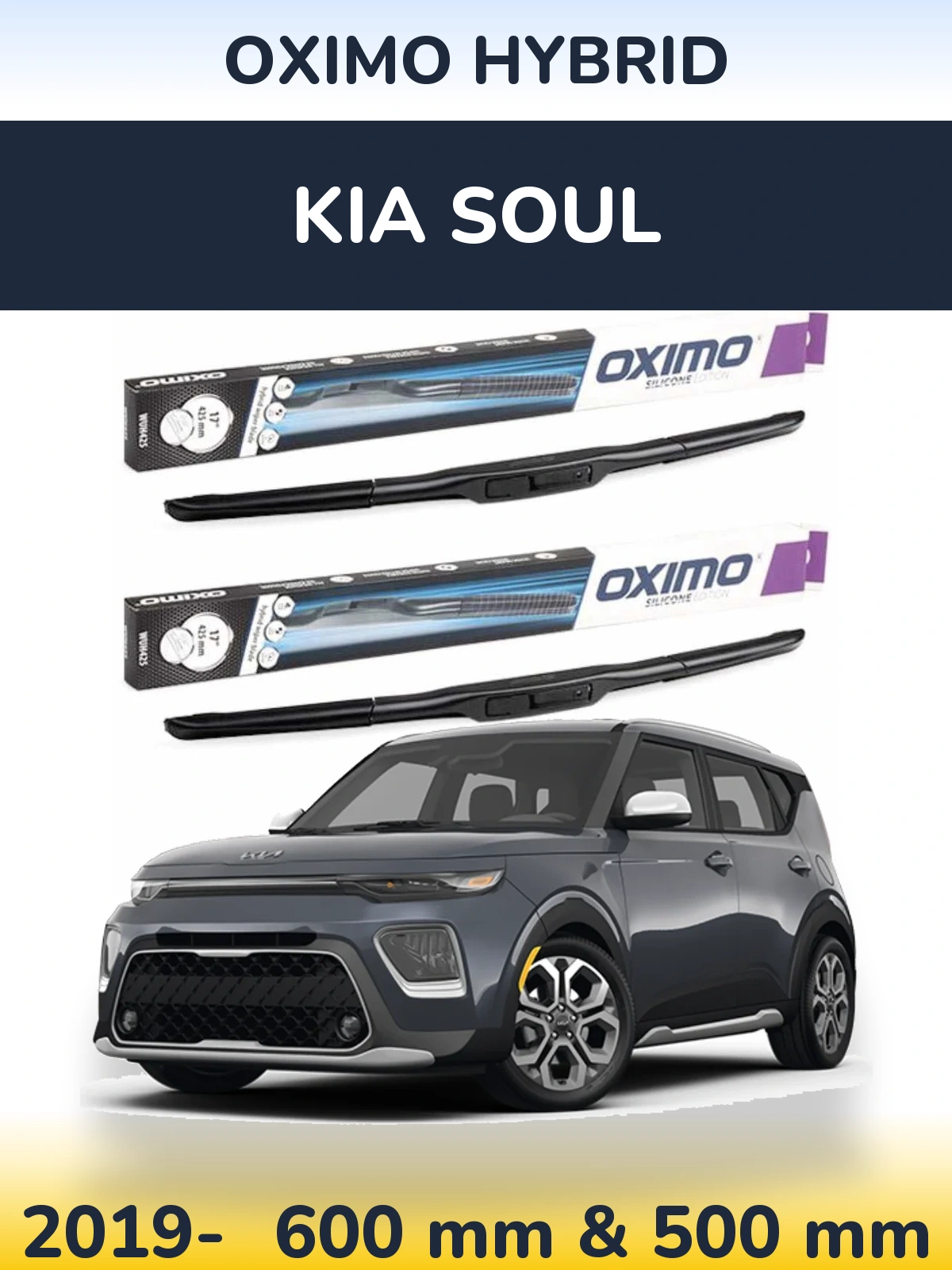 Ștergătoare Oximo Hybrid pentru KIA Soul