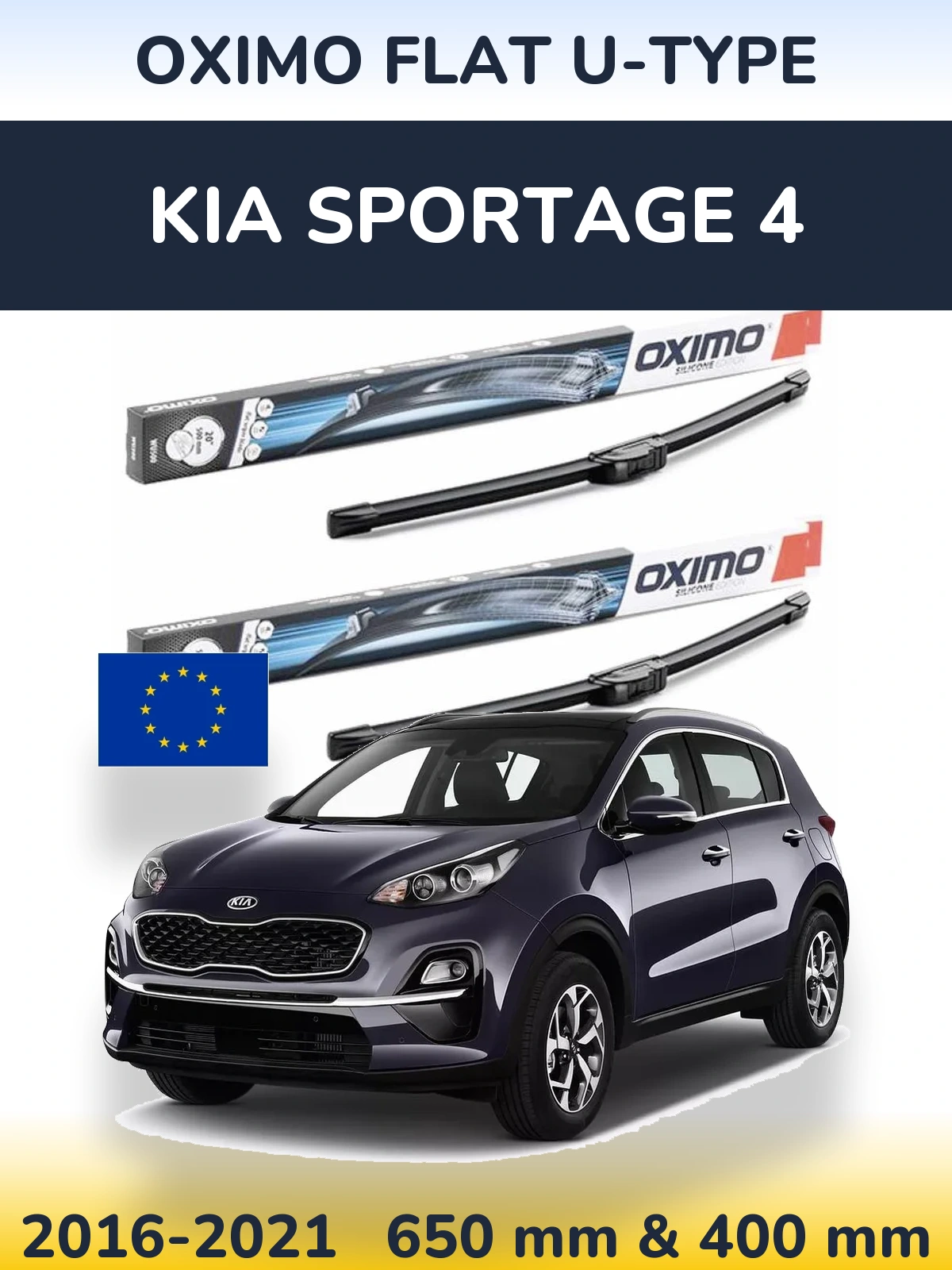 Ștergătoare Oximo Flat U-type pentru KIA Sportage 4