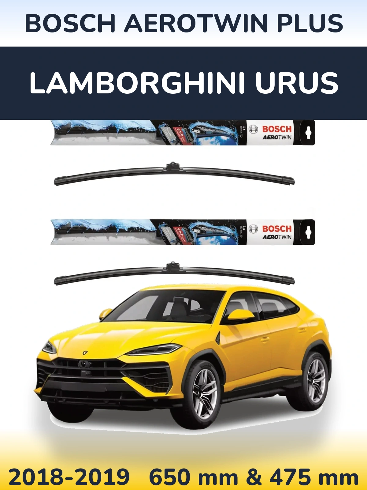 Ștergătoare BOSCH AeroTwin Plus pentru Lamborghini Urus