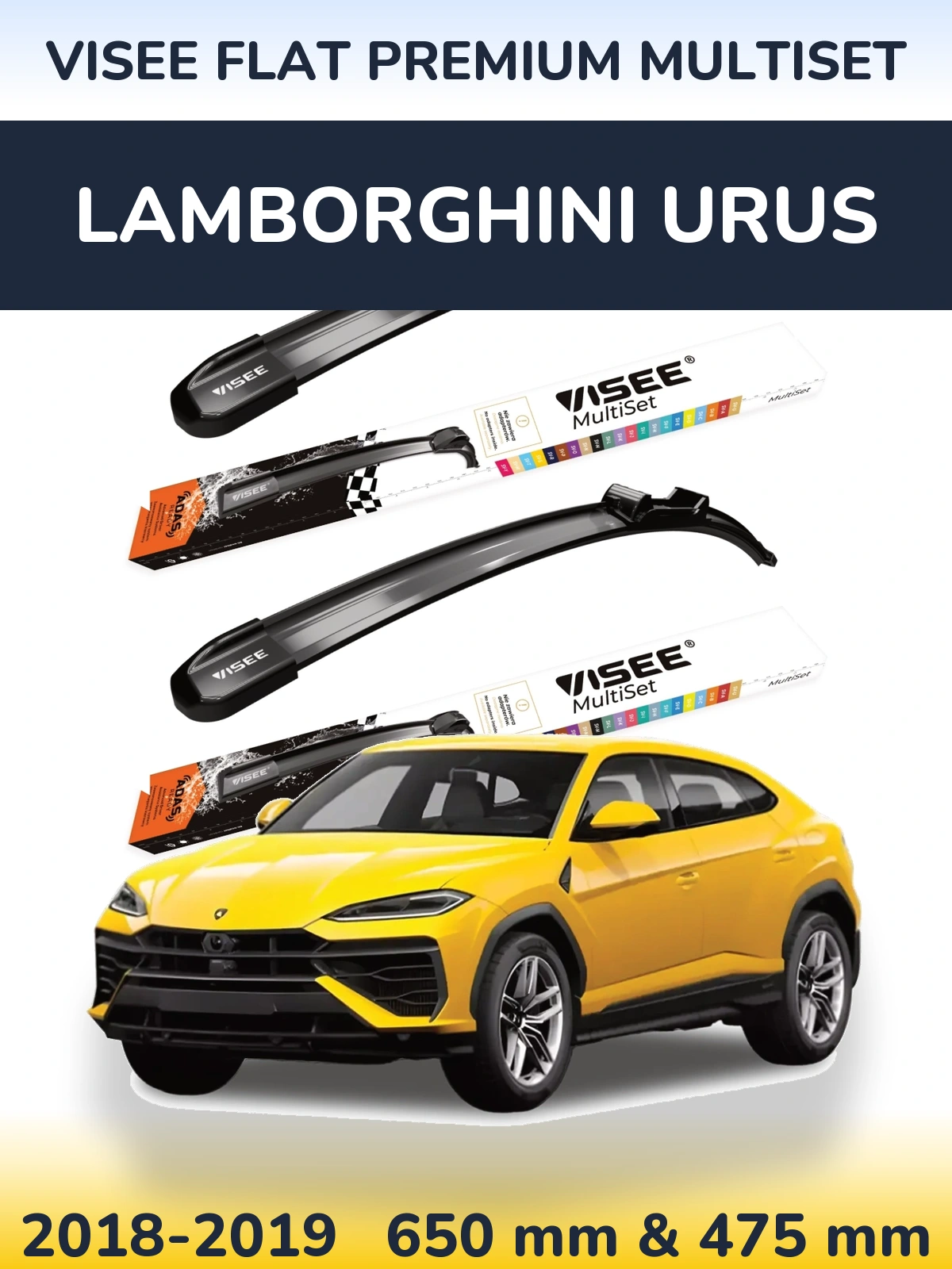 Ștergătoare VISEE FLAT PREMIUM MultiSet pentru Lamborghini Urus