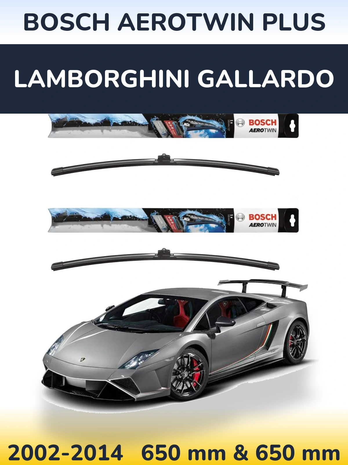 Ștergătoare BOSCH AeroTwin Plus pentru Lamborghini Gallardo
