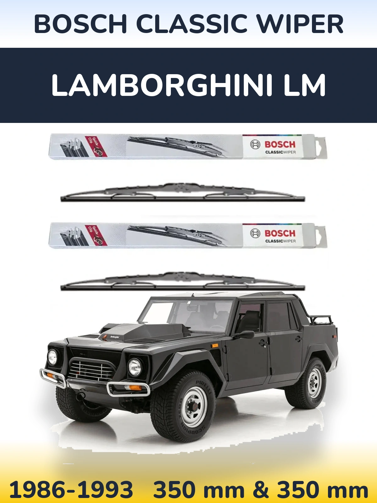 Ștergătoare BOSCH Classic Wiper pentru Lamborghini LM